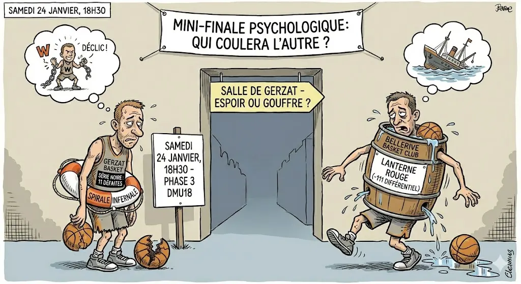 Gerzat Basket U18M – Bellerive/Allier : 11 défaites d'affilée... le déclic ou le naufrage ?