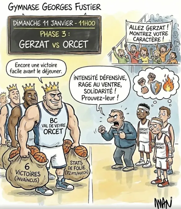 Gerzat Basket U18M : Le boss de la poule basse débarque à Fustier