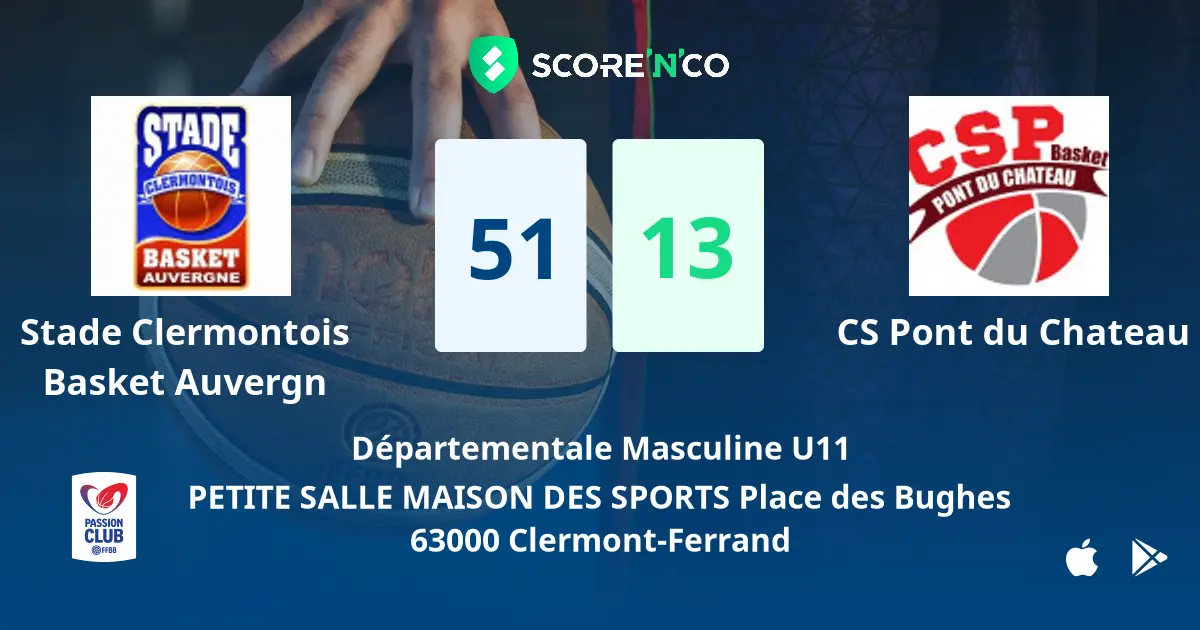 La puissance du SCBA U11M fige le score contre CS Pont-du Château (51-13)