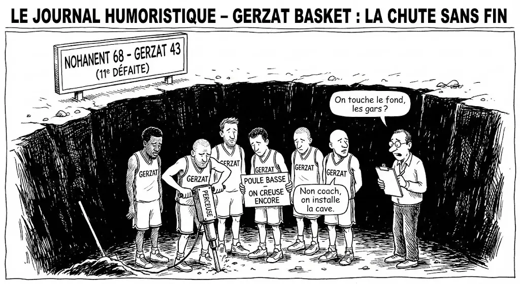 Nohanent 68-43 Gerzat Basket U18M : Onzième round, onzième KO