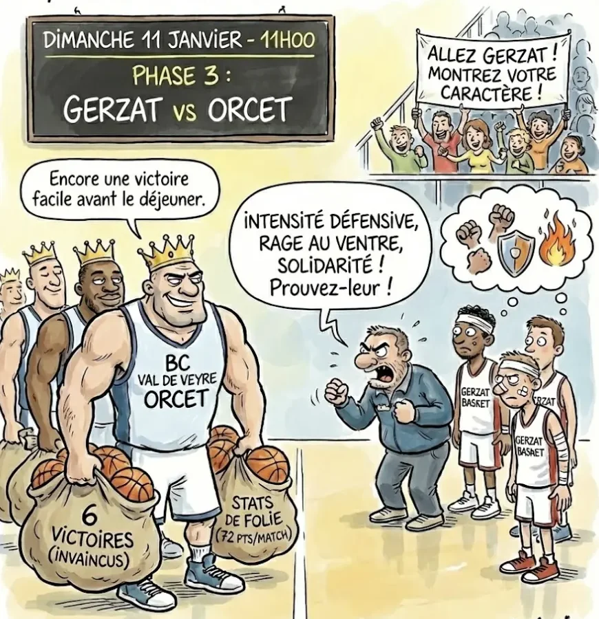 Gerzat Basket U18M : Le boss de la poule basse débarque à Fustier