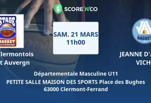 Le Stade U11M reçoit la JA Vichy : six sur six, et ce n&rsquo;est pas fini