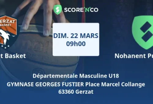 Gerzat Basket U18M reçoit le leader : à domicile, les gerzatois ont une carte à jouer